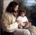 Jesus und Kind Religiosen Christentum